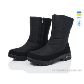 Фотография Дутики женские утепленные зима 3409 чорний (6 пар р.37-41) "Paolla" недорого оптом от прямого поставщика