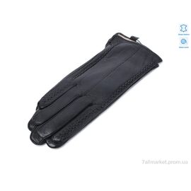 Рукавички жіночі Зима 1138 black шкіра вовна (10 шт. р.сітка6,5-8,5) "KUINH" недорого оптом від прямого постачальника
