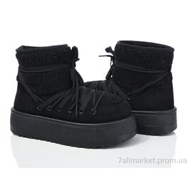 Фотография Угги женские утепленные зима 20-1063-1 black (8 пар р.36-41) "Violeta" недорого оптом от прямого поставщика