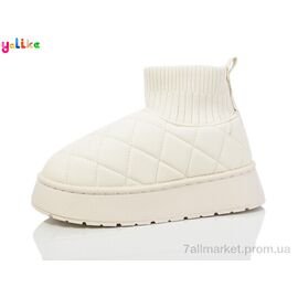 Фотография Угги детские утепленные зима 1019-2 beige (8 пар р.36-41) "Yalike" недорого оптом от прямого поставщика