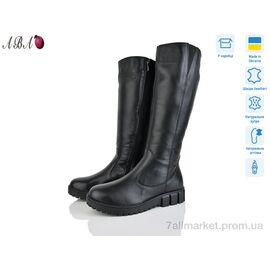 Чоботи жіночі зручні Зима 241 чорний (7 пар р.39-42) "Aba" недорого оптом від прямого постачальника