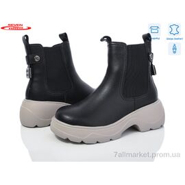 Фотография Ботинки женские стильные зима 777-CQ200 (6 пар р.36-41) "Seven" недорого оптом от прямого поставщика