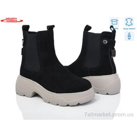 Фотография Ботинки женские стильные зима 777-CQ202 (6 пар р.36-41) "Seven" недорого оптом от прямого поставщика