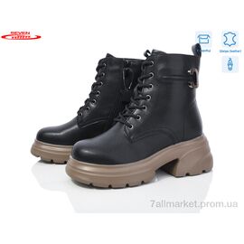 Фотография Ботинки женские стильные зима 777-CQ206 (6 пар р.36-41) "Seven" недорого оптом от прямого поставщика