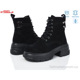 Фотография Ботинки женские стильные зима 777-CQ209 (6 пар р.36-41) "Seven" недорого оптом от прямого поставщика