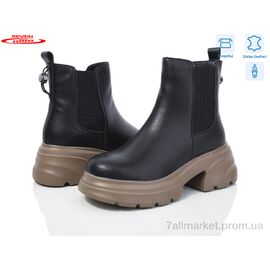 Фотография Ботинки женские стильные зима 777-CQ213 (6 пар р.36-41) "Seven" недорого оптом от прямого поставщика