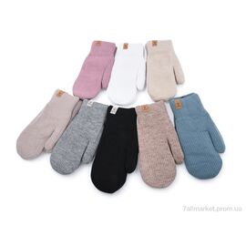 Рукавички для жінок Зима 7220 mix (12 шт. р.сітка6,5-8,5) "KUINH" недорого оптом від прямого постачальника