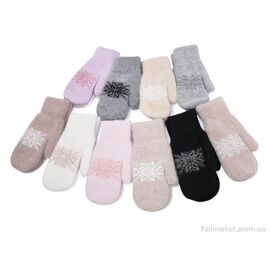 Рукавички для жінок Зима 7260 mix (12 шт. р.сітка6,5-8,5) "KUINH" недорого оптом від прямого постачальника