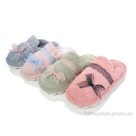 Фотография Тапки женские для дома зима F18 mix (12 пар р.36-41) "M&L  Alex13" недорого оптом от прямого поставщика