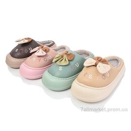 Тапки жіночі для будинку Зима Y8 mix (12 пар р.36-41) "M&L  Alex13" недорого оптом від прямого постачальника