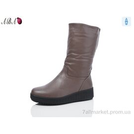 Чоботи жіночі зручні Зима H251-39 (6 пар р.36-41) "Aba" недорого оптом від прямого постачальника