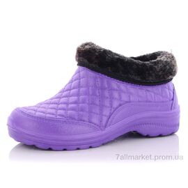 Калоші жіночі Зима B03 сиреневый (12 пар р.36-41) "Slippers" недорого оптом від прямого постачальника