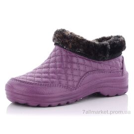 Калоші жіночі Зима Б03 бордо (12 пар р.36-41) "Slippers" недорого оптом від прямого постачальника