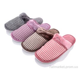Тапки жіночі для будинку Весна/осінь A8 mix (6 пар р.36-41) "Vladimir" недорого оптом від прямого постачальника