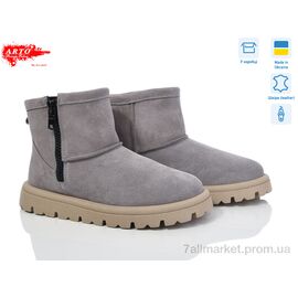 Уггі жіночі утеплені Зима 550 сірий з. (8 пар р.37-41) "ARTO" недорого оптом від прямого постачальника