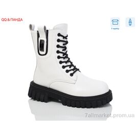 Фотография Ботинки женские стильные зима 5223 white (6 пар р.36-41) "QQ&Панда" недорого оптом от прямого поставщика
