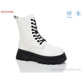 Фотография Ботинки женские стильные зима 5230 white (6 пар р.36-41) "QQ&Панда" недорого оптом от прямого поставщика