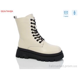 Фотография Ботинки женские стильные зима 5230 beige (6 пар р.36-41) "QQ&Панда" недорого оптом от прямого поставщика