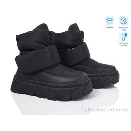 Дутики жіночі утеплені Зима M5351-1 black (8 пар р.36-41) "Violeta" недорого оптом від прямого постачальника