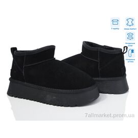 Уггі жіночі утеплені Зима M6118-1 black (8 пар р.36-41) "Violeta" недорого оптом від прямого постачальника