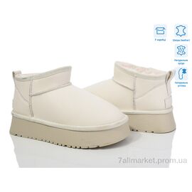 Фотография Угги женские утепленные зима M6119-2 beige (8 пар р.36-40) "Violeta" недорого оптом от прямого поставщика