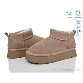 Фотография Угги женские утепленные зима M6119-4 khaki (8 пар р.36-40) "Violeta" недорого оптом от прямого поставщика