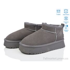 Фотография Угги женские утепленные зима M6119-9 grey (8 пар р.36-40) "Violeta" недорого оптом от прямого поставщика
