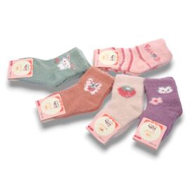 Фотография Носки детские тёплые унисекс C3563-1 mix р.0-12 "Jelzin" недорого оптом от прямого поставщика