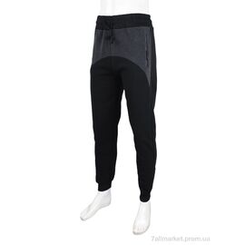 Фотография Спортивные брюки мужские Зима 3814-CS403-1-150 black (5 шт. р.сетка L-4XL) "Мир" недорого оптом от прямого поставщика