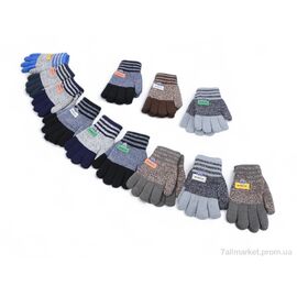 Фотография Перчатки для детей Зима 2040 (S) mix (12 шт. р.сетка 3-5) "KUINH" недорого оптом от прямого поставщика
