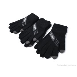 Фотография Перчатки для детей Зима 2022 black (12 шт. р.сетка 10-12) "KUINH" недорого оптом от прямого поставщика