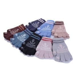 Фотография Перчатки детские на мальчика 0201M mix р.5-6 "Serj" недорого оптом от прямого поставщика