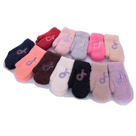 Фотография Варежки детские на девочку 0592M mix р.12-15 "Serj" недорого оптом от прямого поставщика