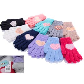 Фотография Перчатки детские на девочку 0910S mix р.4-6 "Serj" недорого оптом от прямого поставщика