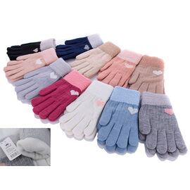 Фотография Перчатки детские на девочку 0933M mix р.8-10 "Serj" недорого оптом от прямого поставщика