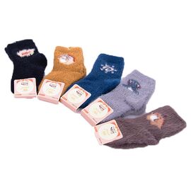 Шкарпетки дитячі теплі на дівчинку 3563-3 (0-12) mix р.0-2 "Serj" недорого оптом від прямого постачальника