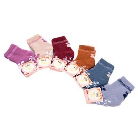 Шкарпетки дитячі теплі на дівчинку 3563-5 (0-12) mix р.0-1 "Serj" недорого оптом від прямого постачальника