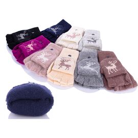 Фотография Перчатки утеплённые женские 7174 mix р.XL "Serj" недорого оптом от прямого поставщика