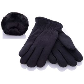 Чоловічі рукавиці A768 black трикотаж мех р.2XL "Serj" недорого оптом від прямого постачальника