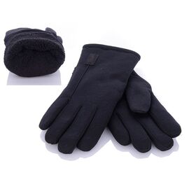 Чоловічі рукавиці B343 black трикотаж махра р.2XL "Serj" недорого оптом від прямого постачальника