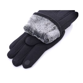 Чоловічі рукавиці C01 black р.8.5-12 "Serj" недорого оптом від прямого постачальника