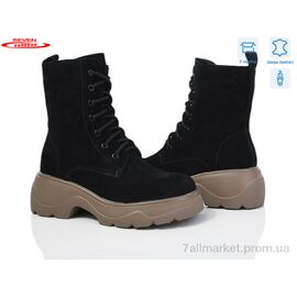 Фотография Ботинки женские стильные зима 777-CQ197 (6 пар р.36-41) "Seven" недорого оптом от прямого поставщика
