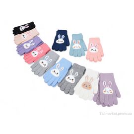 Фотография Перчатки для детей Зима 1718 (M) mix (12 шт. р.сетка 5-8) "KUINH" недорого оптом от прямого поставщика