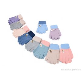 Фотография Перчатки для детей Зима 1565 (M) mix (12 шт. р.сетка 3-6) "KUINH" недорого оптом от прямого поставщика