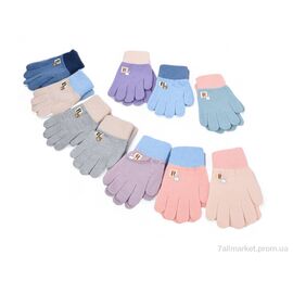 Фотография Перчатки для детей Зима 1565 (S) mix (12 шт. р.сетка 2-3) "KUINH" недорого оптом от прямого поставщика