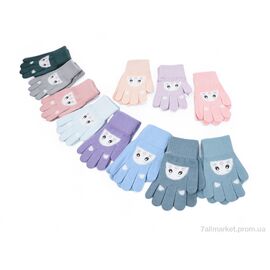 Фотография Перчатки для детей Зима 1753 mix (12 шт. р.сетка 4-6) "KUINH" недорого оптом от прямого поставщика