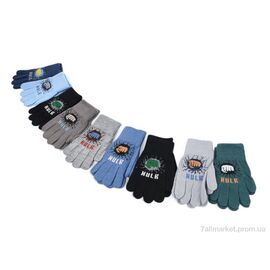 Фотография Перчатки для детей Зима 2054 mix (12 шт. р.сетка 5-7) "KUINH" недорого оптом от прямого поставщика