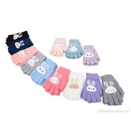 Фотография Перчатки для детей Зима 1610 (M) mix (12 шт. р.сетка 5-8) "KUINH" недорого оптом от прямого поставщика