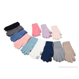 Фотография Перчатки для детей Зима 2027 (M) mix (12 шт. р.сетка 6-10) "KUINH" недорого оптом от прямого поставщика