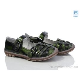 Фотография Туфли детские удобные Весна/осень C181B green (10 пар р.28-37) "DeMur" недорого оптом от прямого поставщика